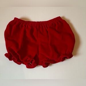 Vintage Alexis Red Velvet Baby Bubble Bloomers 6-9M EUC Made in USA
